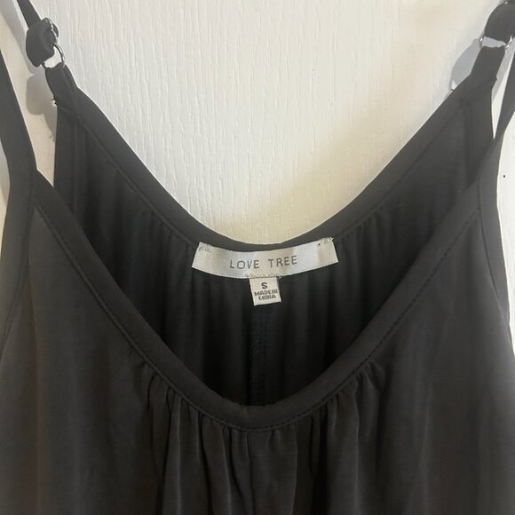 Love Tree Grey Maxi Slip Dress – Size Small - Picture 2 of 3